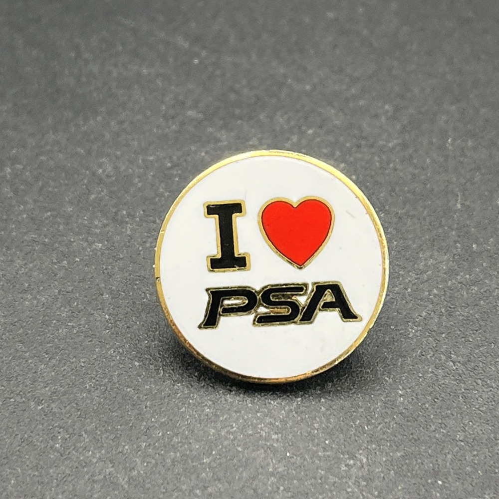 I Heart Love PSA Airlines‎ Lapel Hat Pin